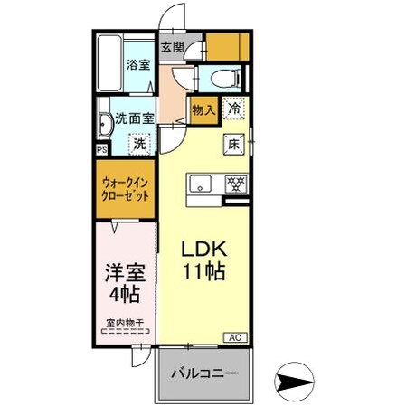 クレール古川北の物件間取画像